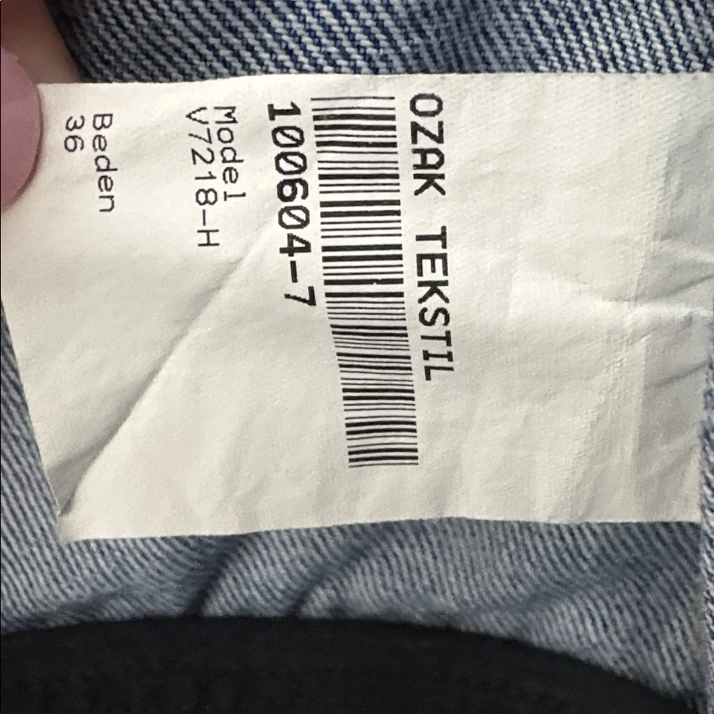 Sandro Denim Plaid Jacket size 36 - Picture 5 of 6